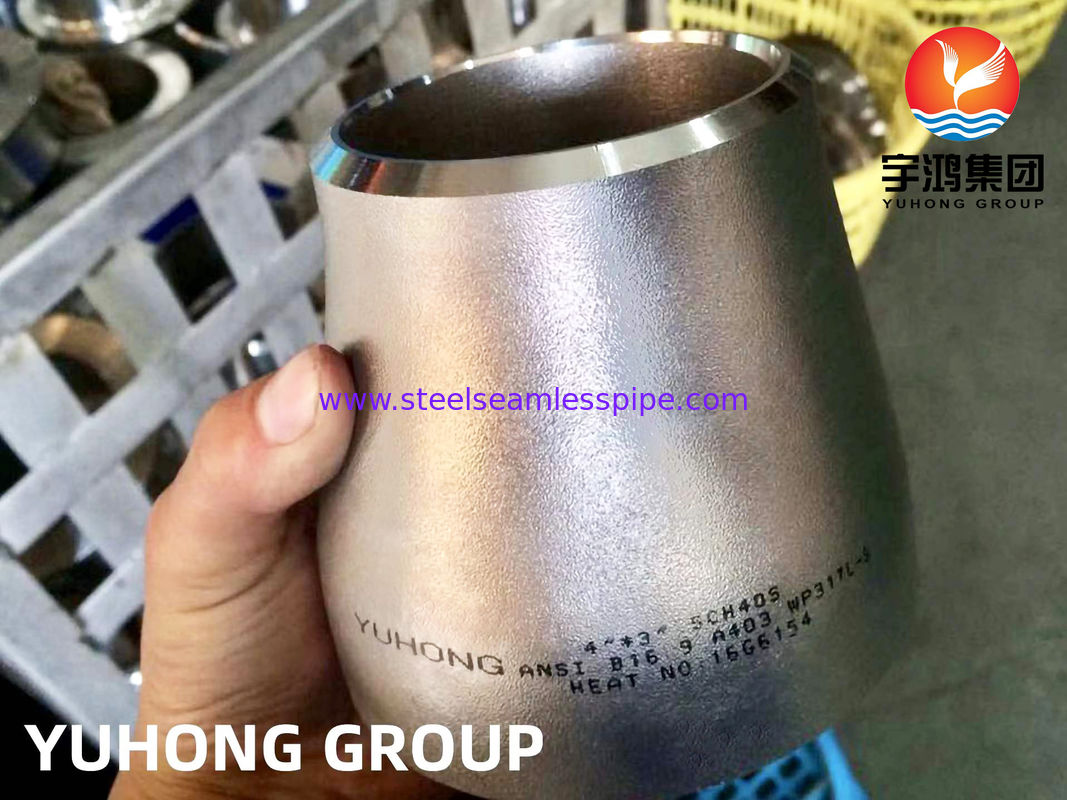 ASTM A403 WP317L فولاد ضد زنگ کاهش دهنده متمرکز