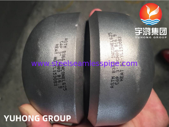 ASTM B366 UNS NO6625/Inconel 625 Cap DIN 2.4856 اتصالات جوش لب به لب B16.9