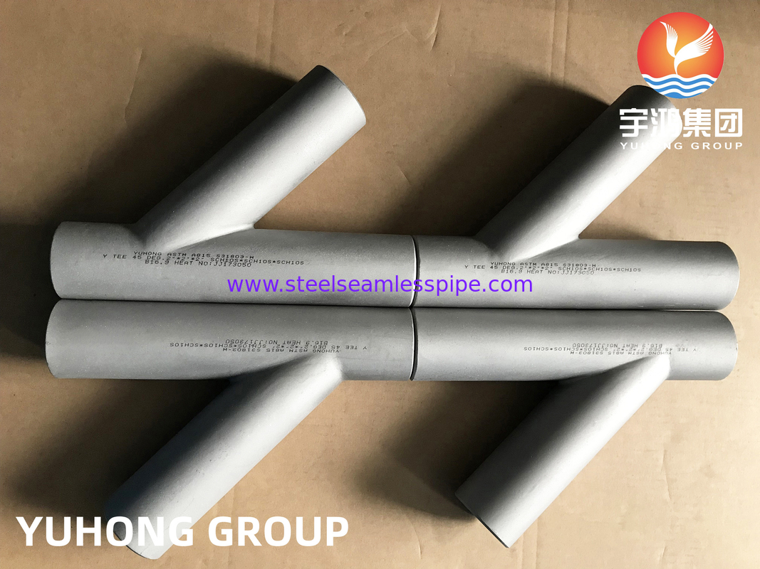 فولاد دوگانه ASTM A815 S31803 ، تی شکل Y ، لوله ی بورد ب169