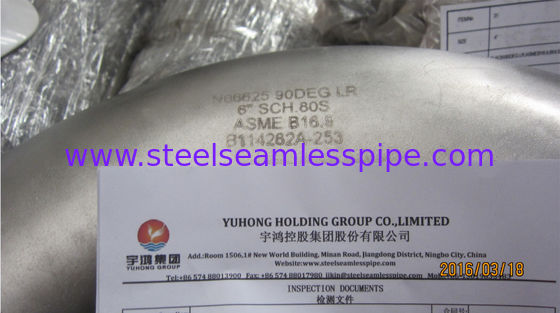 اینکونل 625 کاهنده فولاد لوله و اتصالات لب به لب جوش، جوش لب به لب لوله اتصالات