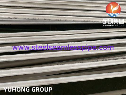 SA213 / SA213-2017 TP304L SEAMLESS U BEND TUBE، 25.4MM X 2.11MM X 6096MM، MIN.  ضخامت دیوار .  100٪ ET / HT