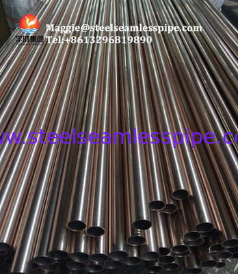 لوله آلیاژی کوپر نیککل برای تبادل گرما ASME SB111 C70600