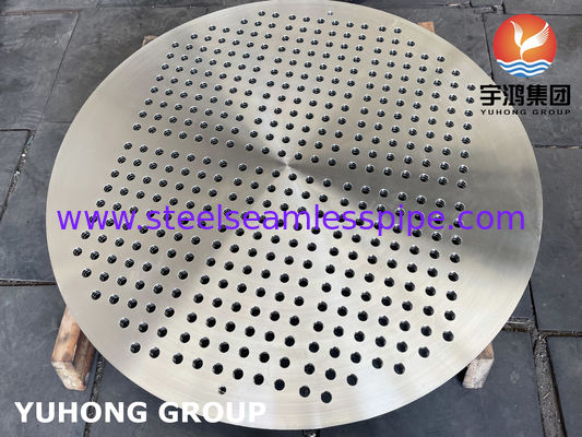 صفحه لوله فولاد ضد زنگ ASTM A182 F316L برای مبدل های حرارتی پوسته و لوله
