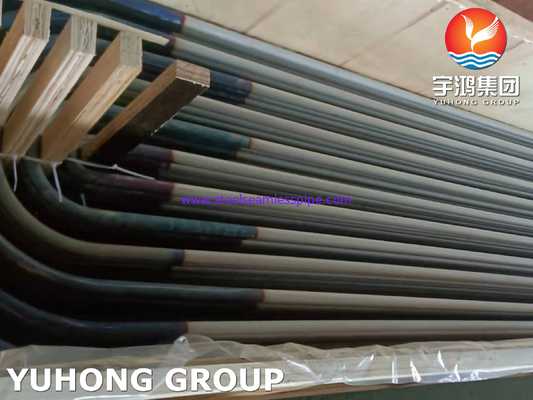 ASTM A213 TP317L لوله مبدل حرارتی لوله خم فولاد ضد زنگ U 100% ET UT