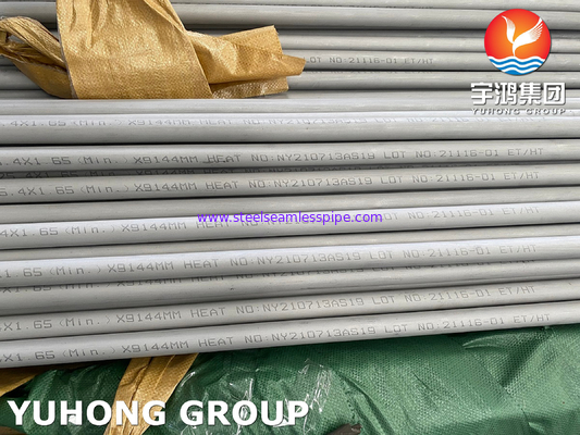 مبدل های حرارتی لوله های بدون درز ASTM A213 TP321 بست های رزوه ای