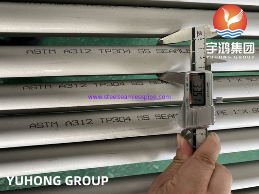 لوله بی سیم از فولاد ضد زنگ ASTM A312 TP304، استفاده از نفت و گاز