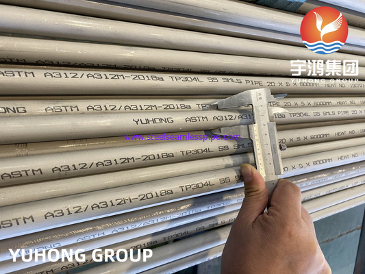 ASTM A312 TP304L SS بدون درز / لوله جوش داده شده مربع / لوله گرد موجود