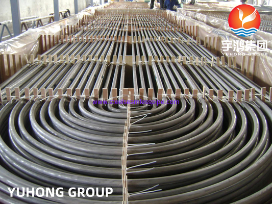 ASTM A213 TP304 لوله خم U فولاد ضد زنگ برای مبادلات گرما