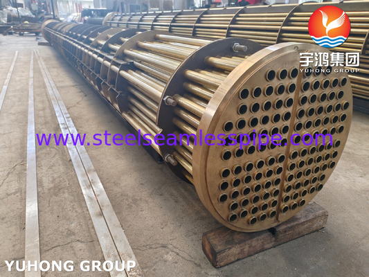 ASTM B111 آلیاژ مس بسته لوله مستقیم ، ورق لوله برای مبادله گرما و تهویه کننده
