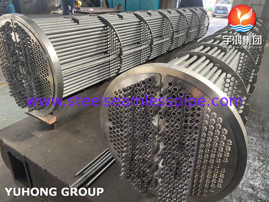 بسته لوله مبدل گرما، لوله بی درهم فولاد ضد زنگ ASME SA213 TP316L ، لوله sheet SA350 LF2 CL1N