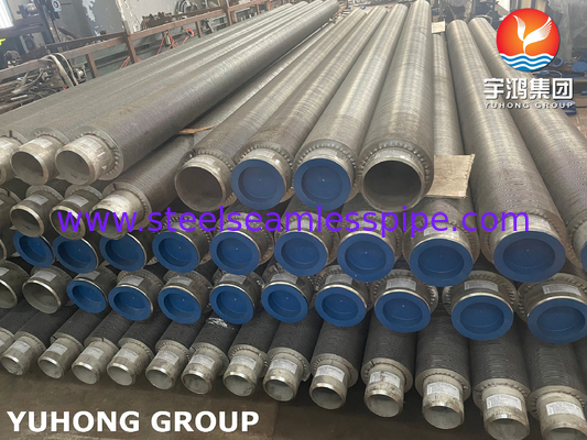 مواد ASTM A312 TP304 HFW Fin Tube Fin از 11 تا 13 Cr