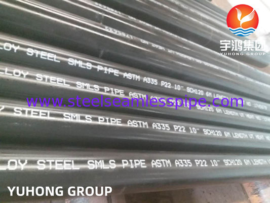 لوله های بدون درز فولاد آلیاژی ASTM A335 / ASMES SA335 P9 / P11 / P12 / P22 / P91 اندازه 1/2 "تا 24" در OD &amp; NB