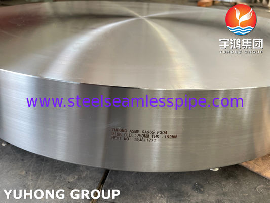 ASME SA965 F304 دیسک و SA266 GR.2 حلقه برای بخش مبادله گرما