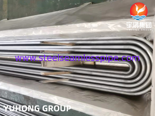 ASME SA213 TP347 TP347H لوله خم U فولاد ضد زنگ ET/HT برای لوله مبادله گرما