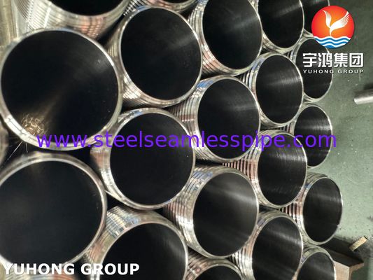 ASTM A270 TP304 لوله فولاد ضد زنگ بهداشتی با پایان رشته خارجی