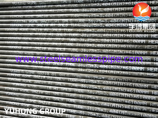 ASME SA210 درجه A1 لوله دما و لوله سوپر هیتر از فولاد کربن