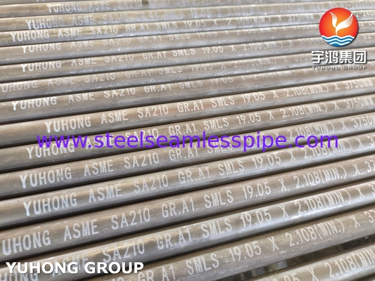 لوله فولادی بدون درز کربن متوسط ​​ASTM A210 / ASME SA210 Gr A1 برای دیگ بخار با حداقل ضخامت