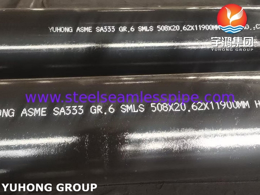 لوله فولادی کربنی بدون درز ASME SA333 گرید 6 برای سرویس در دمای پایین با چقرمگی بریدگی مورد نیاز