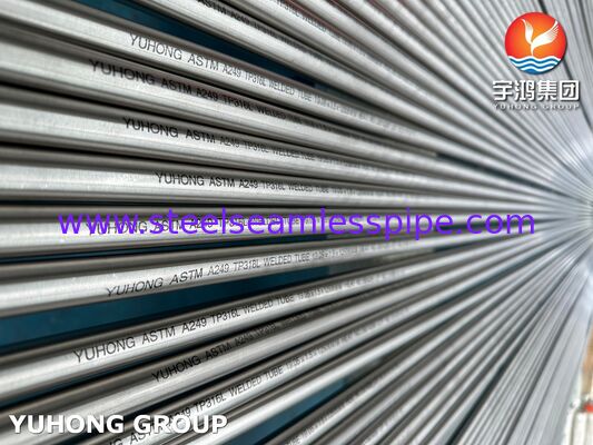 ASTM A249 TP316L لوله های فولادی ضد زنگ روشن جوش شده برای برج خنک کننده آب