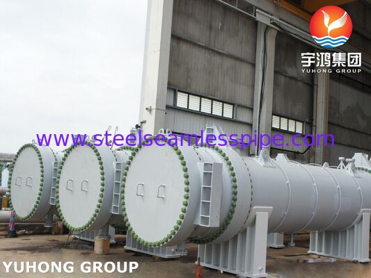 مبادل حراري أنبوبي ذو رأس عائم من الفولاذ المقاوم للصدأ 316L مع ختم ASME VIII U لتطبيقات البتروكيماويات