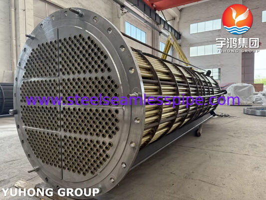 دسته لوله برنجی Admiralty C44300 با لوله های بدون درز ASME SB111 برای مبدل حرارتی خنک کننده آب دریا و دریایی