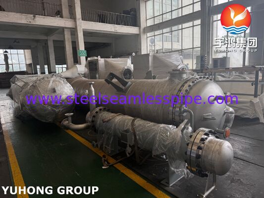 ASME SB516 شیل و لوله مبادله گرما Monel400 Clad Trim Condenser برای برج جوی