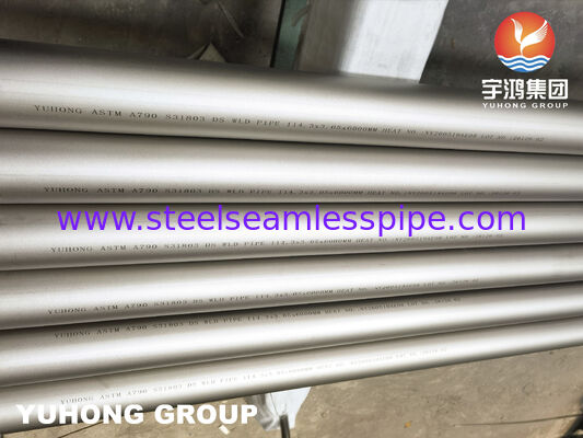 ASTM A790 UNS S31803 لوله های دوگانه از فولاد ضد زنگ برای خدمات صنعتی خوردگی