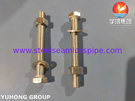 بست‌های سوپر دوبلکس ISO4017 S32205 2205 فولاد دوبلکس پیچ شش گوش مهره واشر
