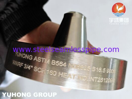 ASTM B564 Inconel 625 Nickel Alloy Welding Neck Face Raised Flange مقاوم به خوردگی