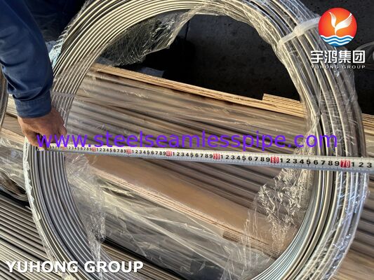 ASTM A269 TP316L لوله بی سیم از فولاد ضد زنگ برای ابزارها، روشن گرم