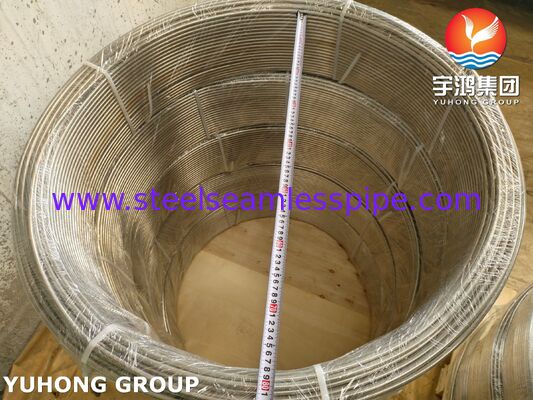 ASTM A269 TP316L لوله سیم پیچ بی سیم فولاد ضد زنگ برای مبادله گرما و تهویه کننده
