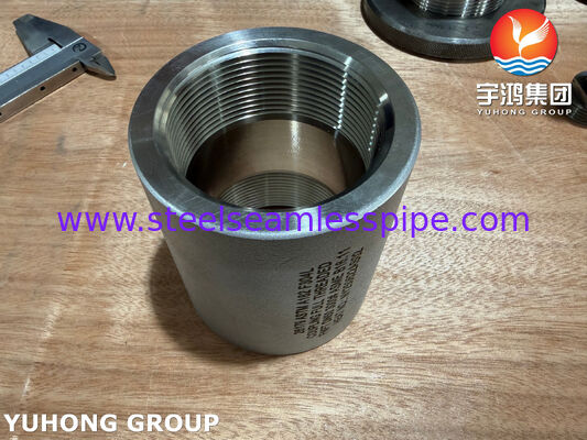 کوپلینگ فولاد ضد زنگ ASTM A182 F304L تمام رزوه FNPT ASME B16.11 اتصالات فورج شده