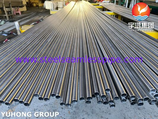 ASTM A213 TP321H لوله بی درهم برای انتقال گرما در دمای بالا در مبادلات گرما شیل و لوله