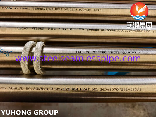 لوله جوشی آلیاژ نیکل ASTM B464 UNS N08020 CARPENTER 20 NS143