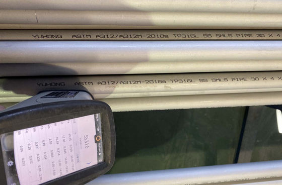 لوله بدون درز فولاد ضد زنگ ASME SA312 TP316L