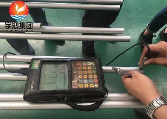 لوله های راه راه فولادی ضد زنگ برای مبدلهای حرارتی TP304 / TP304L TP316 / TP316L 19.05X2.11MM