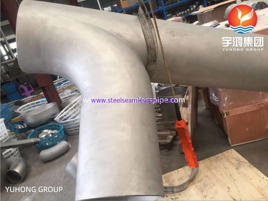 اتصالات لوله فولادی ASTM B366 / B366M Inconel 600 / UNS N06600 Swept Tee