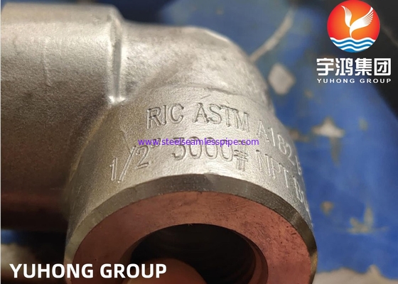 ابعاد جوش 90 درجه سوکت جعلی NPS 1/2 تا 4 ASTM A182 F53