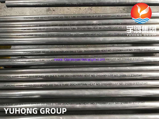 سطح روشن لوله مس نیکل آلیاژی ASTM B163 Monel 400 / UNS N04400