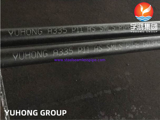 لوله های بدون درز فولادی ASTM A335 / ASME SA335 آلیاژی P11 / P12 / P22 / P5 / P9 / P91 / P92 اندازه 1/2 اینچ تا 24 اینچ NPS