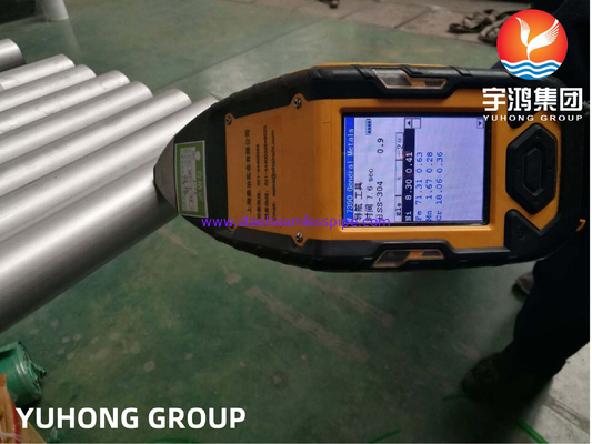 لوله جوش داده شده فولادی ضد زنگ ASTM A249 TP304L برای مبدل حرارتی Conderser مقاومت در برابر خوردگی بالا