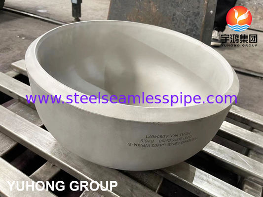 ASME SA403 WP304-S فولاد ضد زنگ درپوش انتهایی اتصالات جوشی BUTT WELD B16.9