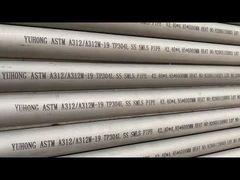 لوله بدون درز استیل ضد زنگ YUHONG ASTM A312